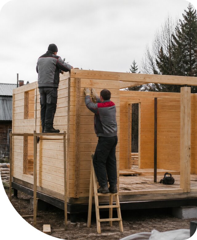 Строительство построек из бруса под ключ в Курганинске недорого